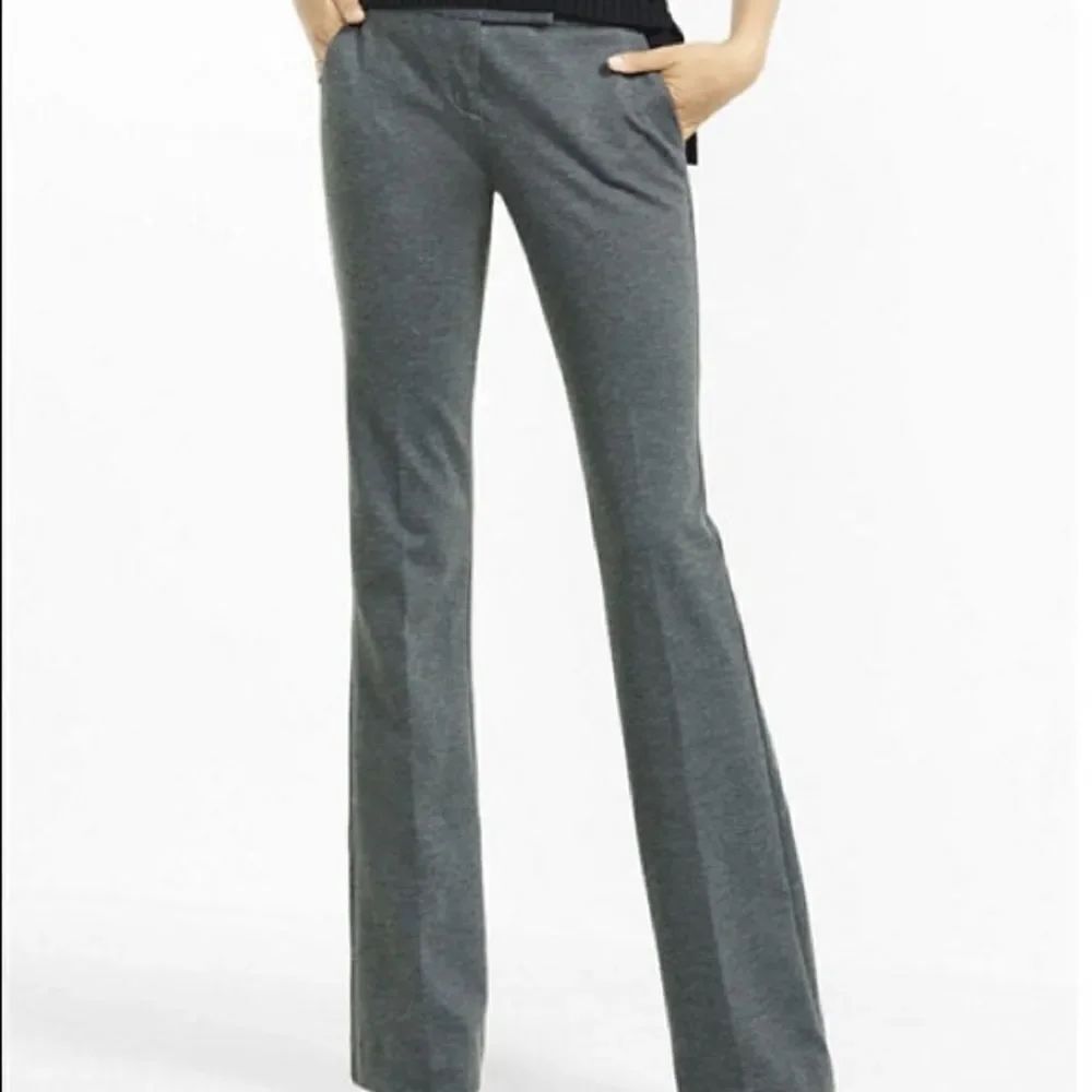 ✨ Express Editor houndstooth plaid barely boot low rise pants✨ - Picture 1 of 10